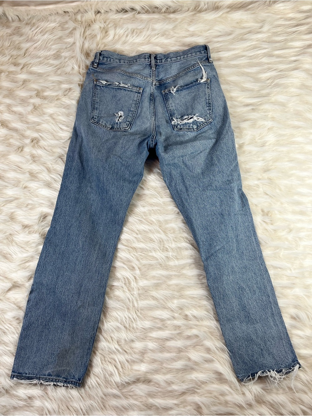 Agolde 4 90's Jeans Women's 30x29 High Rise Light Wash - Picture 7 of 8